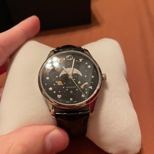Gucci Timeless Watch with Moon and Stars